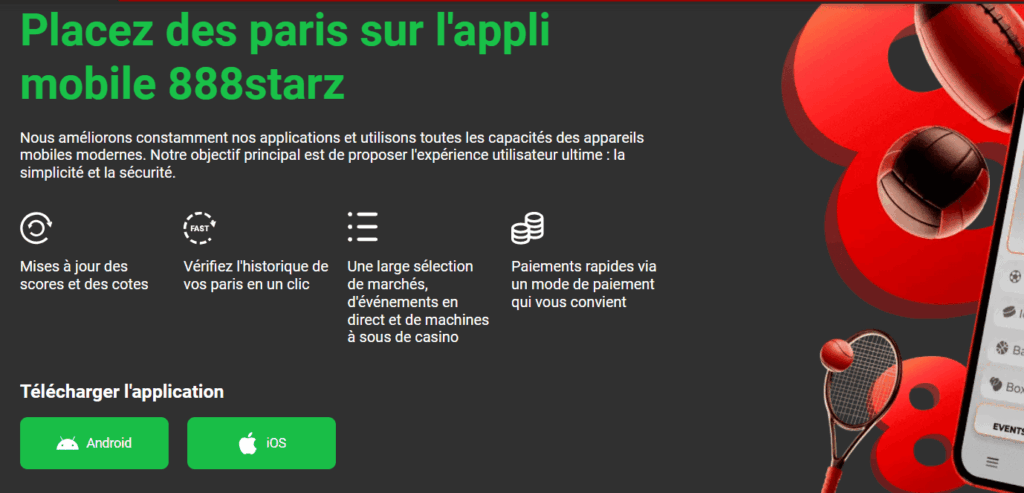 888starz sur iPhone